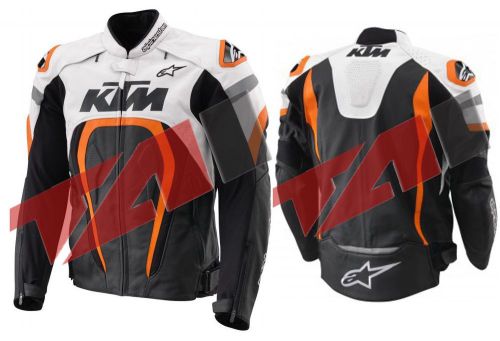 Motorbike motorcycle ktm racing leather jacket men &amp; women all size