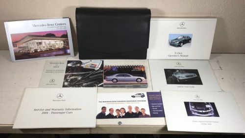 2001 mercedes benz w210 e-class complete owners manual set with case  e320 e430