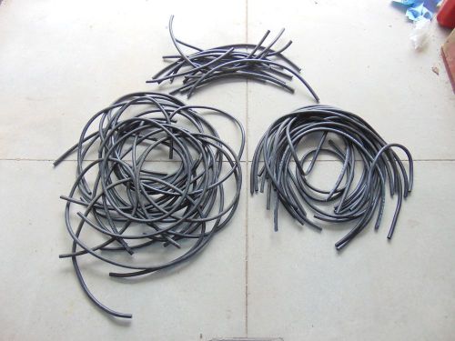 Large lot omc 1/4&#034; black fuel line hose cut-off pieces 1&#039;, 2&#039;, 3&#039;, 4&#039; lengths