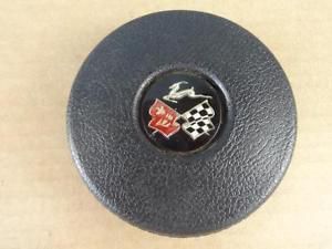 1971 - 1981 gm horn button cap black for nk4 sport steering wheel - impala