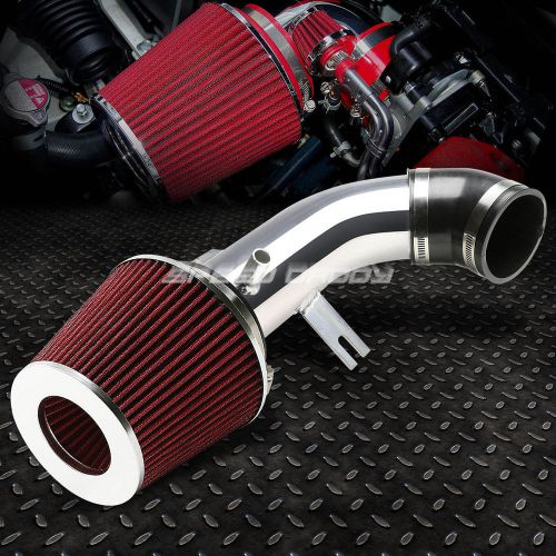 For 06-11 honda civic si k20 short ram air intake+ 3&#034;red cone filter 6&#034;height