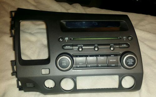 06-11 honda civic cd mp3 radio player 39101-sna-a610-m1 oem