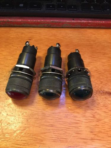 3 vintage dash instrument panel light rat hot rod scta military aircraft warbird