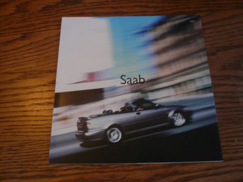 2002 saab sales brochure request booklet with post card