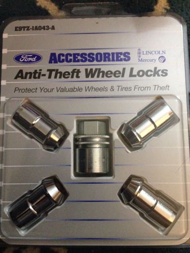 Genuine ford locking lug nut, wheel locks exposed chrome lugs,many ford/lincoln