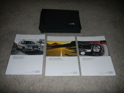 2016 audi q5 with navigation owners manual set + free shipping