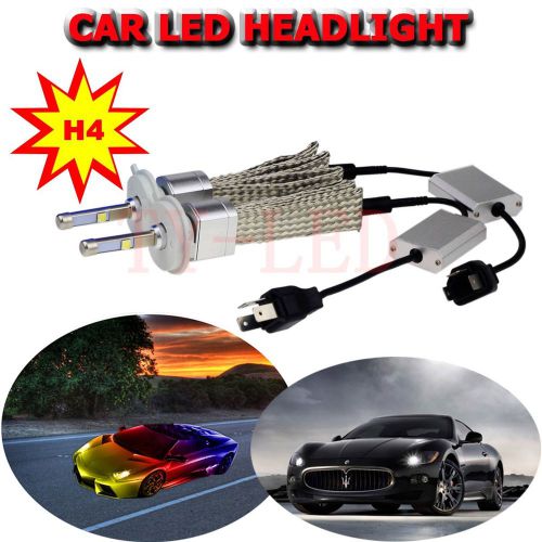 2pcs car led headlight super bright pure white lamp h4 40w cree xhp-50 led chips