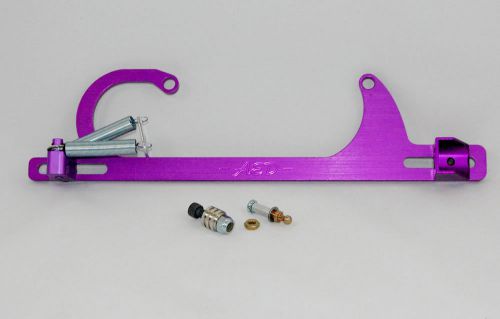 Carburetor throttle linkage bracket 4150 morse cable aed 6602p purple