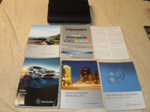 2014 mercedes benz s class 550 63 amg 4matic car owners manual books case all