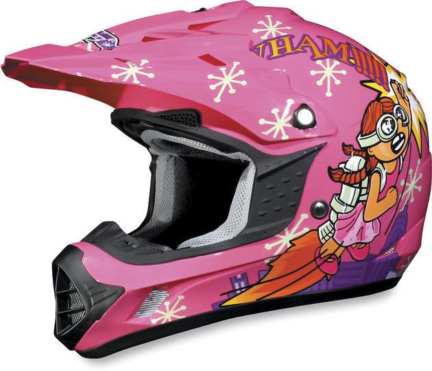 Afx fx-17y offroad motorcycle helmet rocket girl youth sm/small