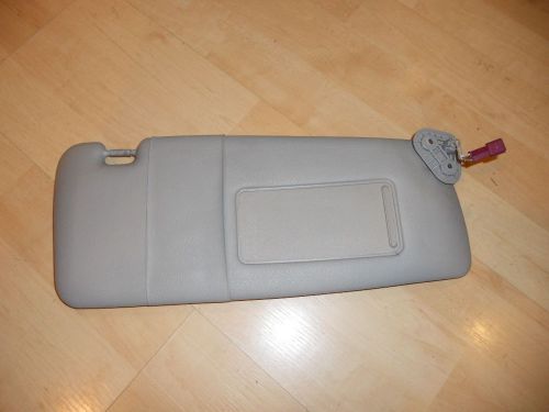 Bmw e46 3 series sun visor shade right passenger side gray grey sunvisor