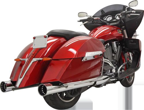 Bassani xhaust, dnt 4&#034; slip-on mufflers, chrome,6c7dnt6,