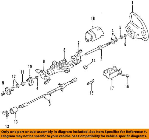 Ford oem 99-07 f-250 super duty steering column-lower shaft 6c3z3b676a