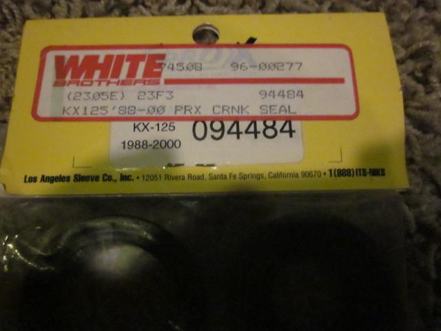 White brothers crank seal kx125 1988-1999