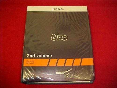 1987 1988 1989 fiat uno turbo selecta sx shop service repair manual 87 88 89