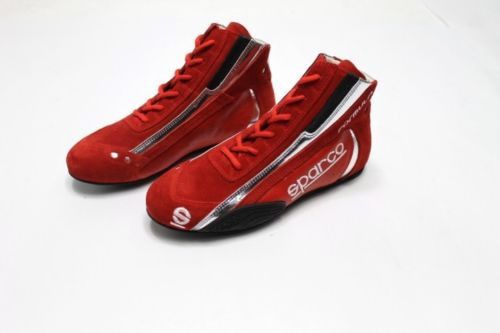 Sparco sl-7 racing shoes mens high top red sfi 3.3/5 stivaletti formula new