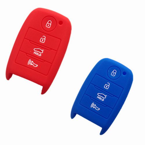 2pcs silicone protective fob skin key cover protector keyless for kia k3 cerato