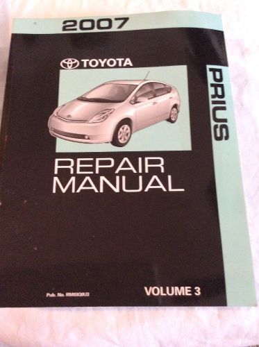 2007 toyota prius factory oem service repair manual, volume 3 only like new