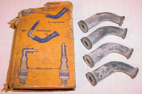 Vintage dri-seal spark plug terminal protectors set of 4 model t ford