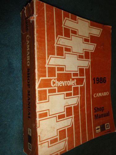 1986 camaro shop manual / original g.m. service book!!!