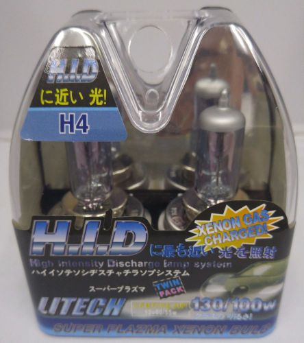 Litech super plazma xenon light bulb set, h4 platinum