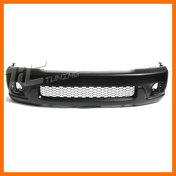 01-04 toyota sequoia front bumper primered plastic w/o ext flare replacement
