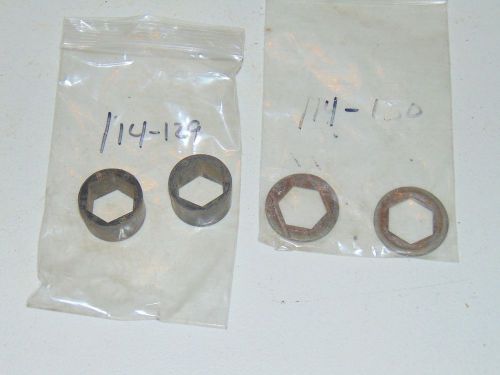 2 nos vintage arctic cat rear axle hex spacer &amp; 2 washers