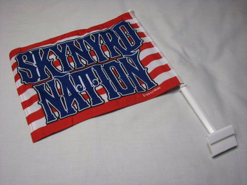 New lynyrd skynyrd car window flag &#034;skynyrd nation&#034; sweet home alabama freebird