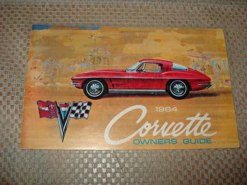 1964 chevy corvette owners manual glove box book