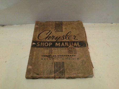 1937 chrysler shop manual