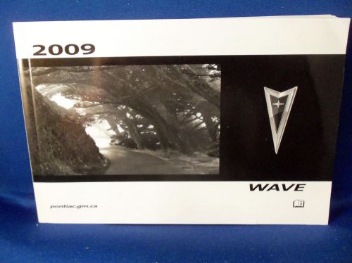 2009 pontiac wave factory oem owners manual 09