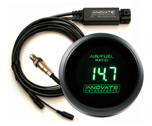 Innovate 3873 db-green gauge wideband air fuel ratio kit w/ sensor / lc-2 kit