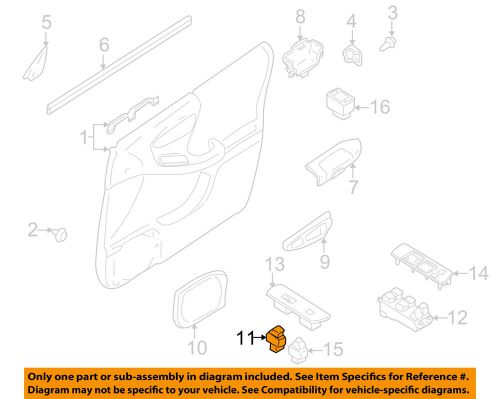 Subaru oem 98-02 forester door-window switch 83081fc030