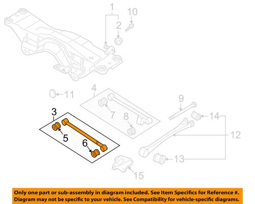 Subaru oem 1997 impreza rear suspension-front lateral rod 20250ac180