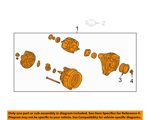 Honda oem 06-08 ridgeline 3.5l-v6-alternator 06311rja505rm