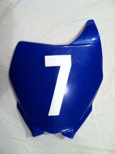 Ufo 2006 yamaha yzf 450-250 front number plate #7 motorcross 3880