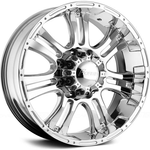 17x9 chrome forza offroad fo306 5x5 +12 wheels lt295/70r17 tires