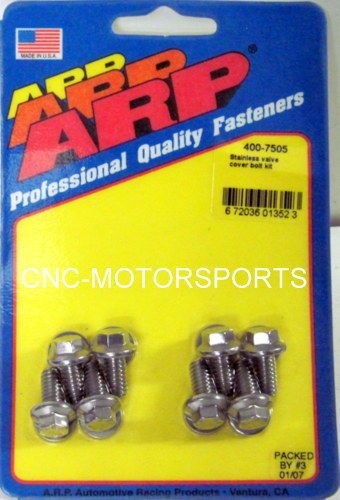 Arp valve cover bolt kit 400-7505 stamped steel covers 1/4-20 8 pieces