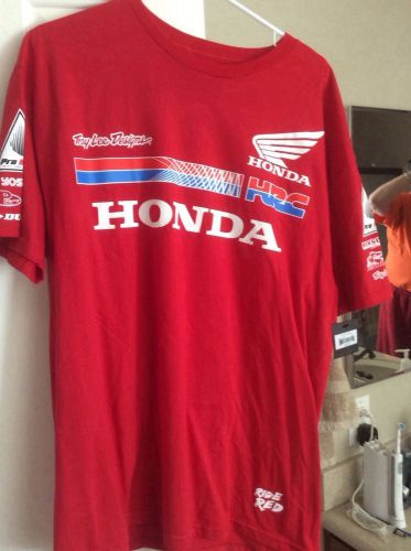 New troy lee designs 2016 tld team honda wing moto tee red xl t-shirt