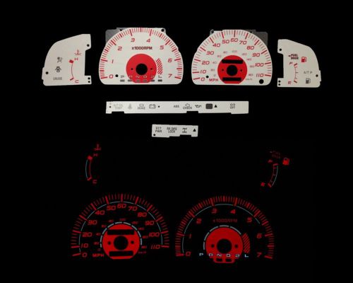 96-98 toyota 4runner sr5 red indigo glow white gauges  (i-432)