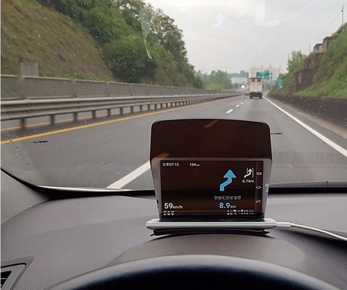 U universal car hud head up display speedometer iphone galaxy smart phone holder