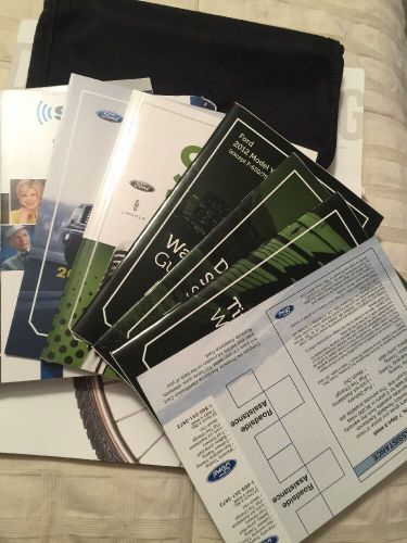 2012 ford f150  owner&#039;s manual set w/case sync manual free shipping!