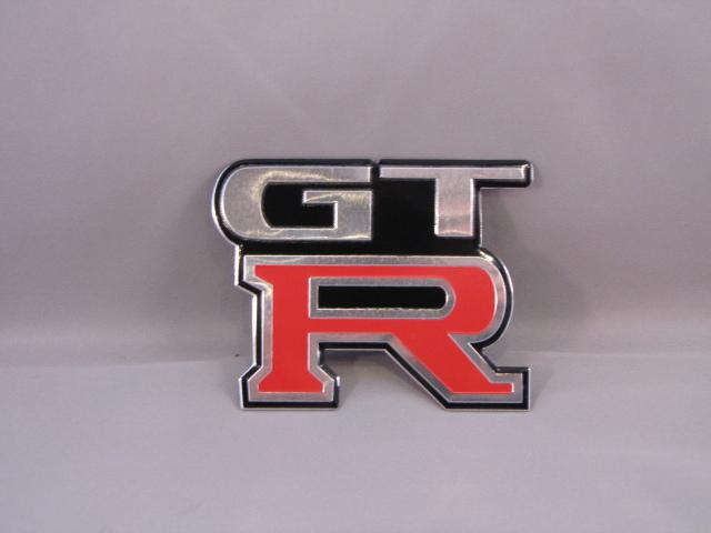 1 - new metal chrome nissan skyline r33 r34 gtr gt-r badge emblem logo 