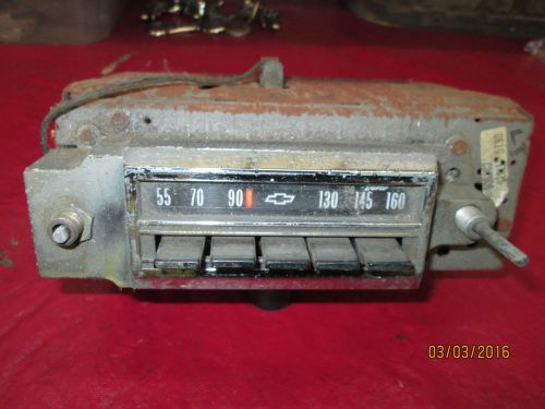 Vintage chevy car delco dashboard radio