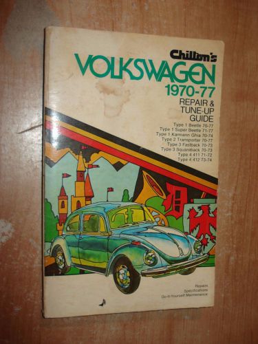 1970-1977 vw bug karmann ghia squareback bus beetle service manual shop book 71