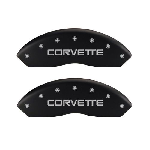 Mgp caliper covers 13012scv4mb mgp disc brake caliper cover fits 84-87 corvette