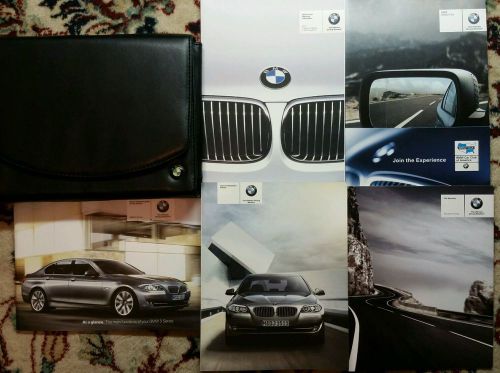 2011 bmw 5 series owners manual, navigation manual complete set with case