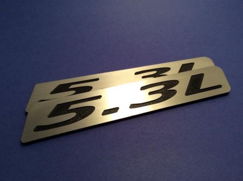 5.3l camaro z28 rs rocker emblem powdercoated cnc aluminum