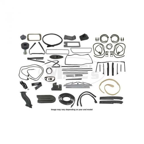 Thunderbird complete weather-strip kit, convertible, long cowl drain tubes,