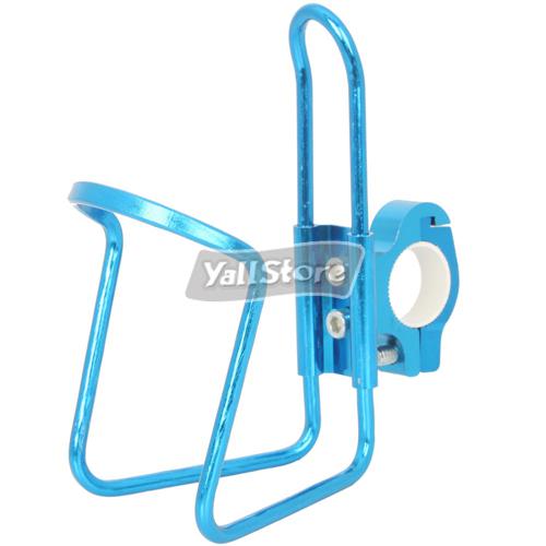 New motorcycle bicycle riding drinking water cup holder aluminum alloy blue